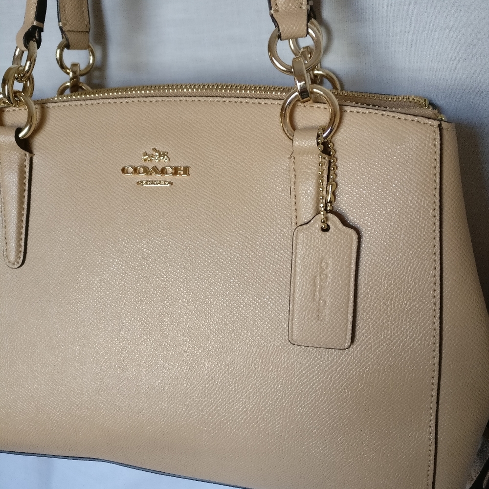 Coach Small Christie Carryall Leather Bag